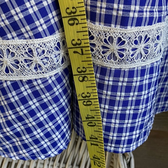 Cottagecore Plaid Prairie Country Vintage Dress - Picture 16 of 16